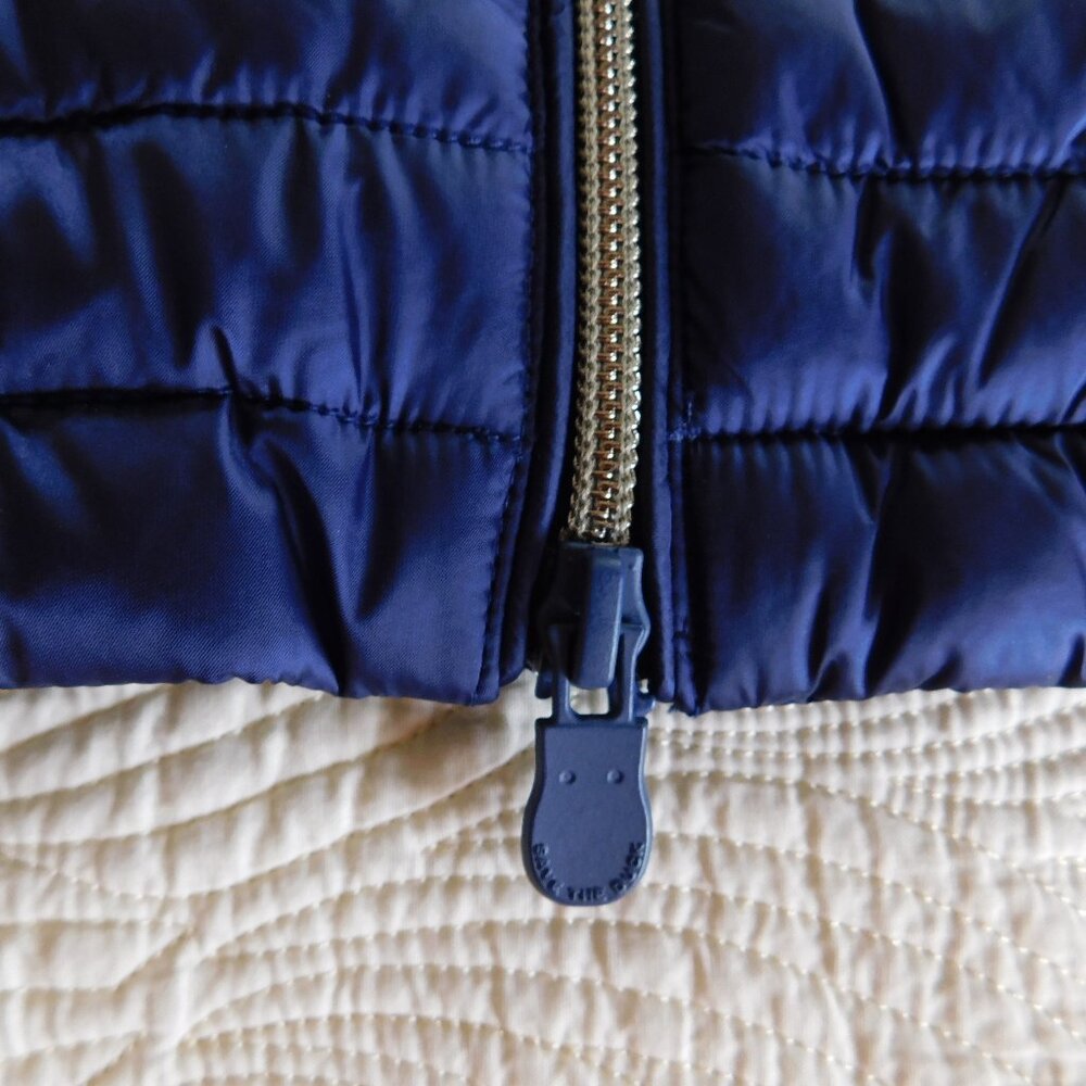 NWT Save The Duck Iris NLA Carly style navy Plumtech vegan down puffer jacket M - Picture 4 of 16